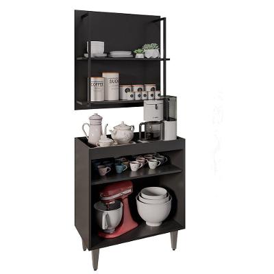 Painel Organizador 2 Prateleiras Clara - Ssx Multicoisas Preto