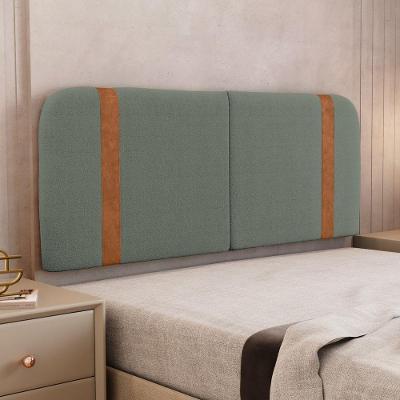 Cabeceira Painel Orgânico Cama Box King Size Flay 195cm Dobrável Bouclé Verde Menta - Desk Design