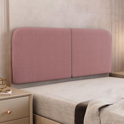 Cabeceira Painel Orgânico Cama Box King Size Aira 195cm Dobrável Bouclé Rosa Escuro - Desk Design