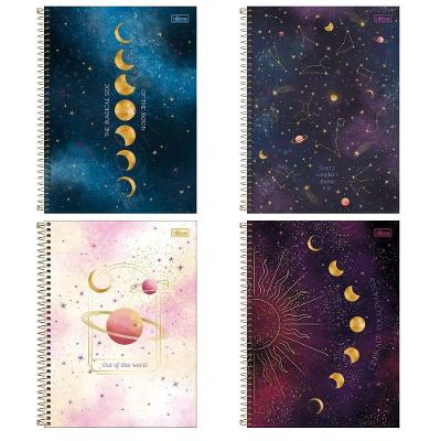 Caderno Espiral Capa Dura Universitário Connect 10 Matérias Magic 160 Folhas Tilibra Estampa 6