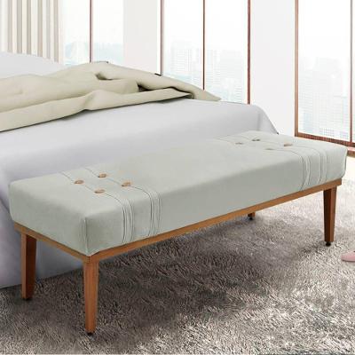 Recamier 1,60m Com Base De Madeira Maciça Em Tecido Veludo Gênova - Lucadi Prata