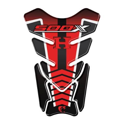 Protetor Tanque Adesivo Resinado 3d Compativel Cb500x Vermelho Cor Preto E Cinza