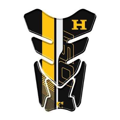 Protetor Tanque Resinado 3d Compativel Cg Titan 160 Amarelo Cor Preto