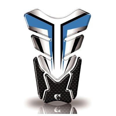 Protetor De Tanque Adesivo Resinado Moto Universal Azul Cor Azul