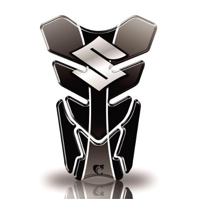 Protetor De Tanque Adesivo Resinado Moto Suzuki Preto Cor Preto