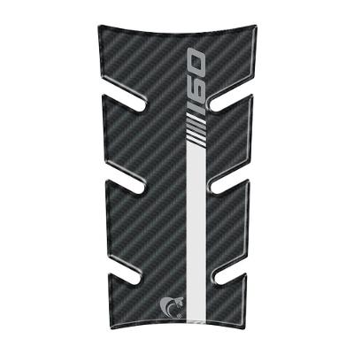 Protetor De Tanque Moto Start 160 Ano 2025 Carbono Branco E Cinza Carbono