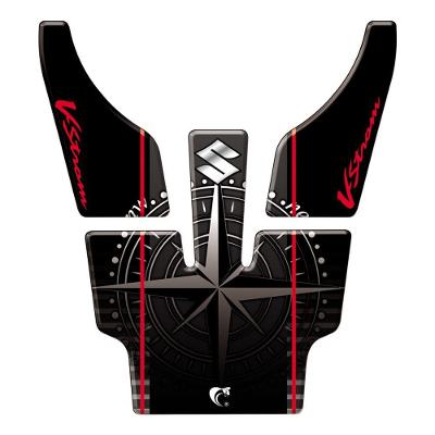 Protetor Tanque Moto V-strom 1000cc 2010 Vermelho Preto E Vermelho