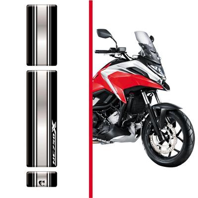 Protetor De Tanque Adesivo Moto Honda Nc750x 2021-2025 Cromado E Preto
