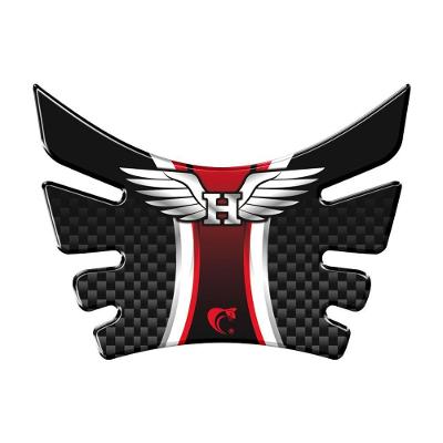 Protetor Tanque Cross Bros 160-nsx, Falcon, Xre 190 Carbono Vermelho Carbono Vermelho