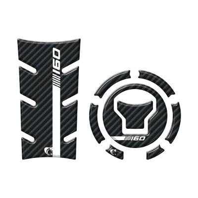 Kit Adesivo Protetor Tanque E Bocal Moto Honda Cg Titan 160 Ano 2025 Carbono Carbono
