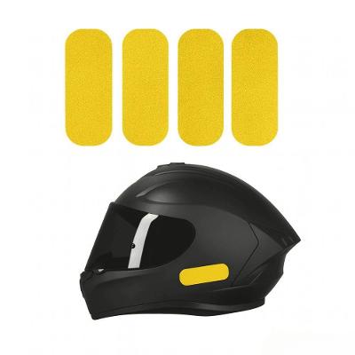 Kit Adesivo Capacete Refletivo Moto Amarelo Amarelo
