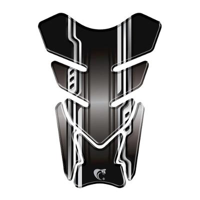 Adesivo Resinado Protetor De Tanque Moto Honda Preto Preto