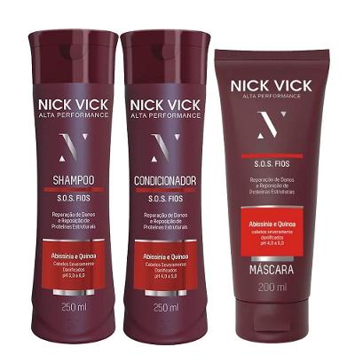 Kit Nick Vick Sos Shampoo Condicionador E Máscara