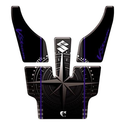 Protetor Tanque Moto V-strom 1000cc 2010 Azul Preto E Azul