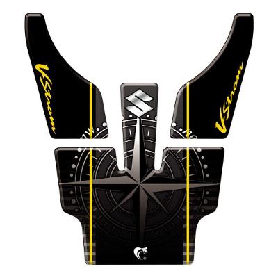 Protetor Tanque Moto V-strom 1000cc 2010 Amarelo Amarelo E Preto