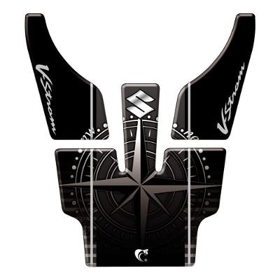 Protetor Tanque Moto V-strom 1000cc 2010 Branco Preto