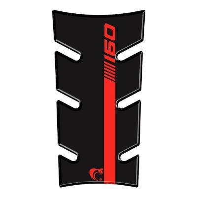 Adesivo Resinado Protetor Tanque Moto Honda Fan 160 Ano 2025 Vermelho Preto