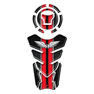 Kit Adesivo Protetor Tanque E Bocal Honda Acima 2018 Vermelho Vermelho