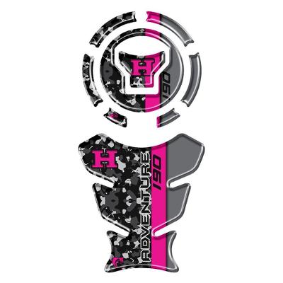 Kit Protetor De Tanque Adesivo Moto Honda Xre 190cc 2025-26 Rosa Rosa