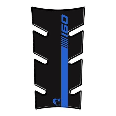 Adesivo Resinado Protetor Tanque Moto Honda Fan 160 Ano 2025 Azul Preto