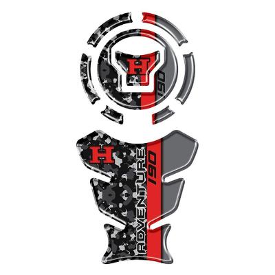 Kit Protetor De Tanque Adesivo Moto Honda Xre 190cc 2025-26 Cinza Vermelho E Cinza