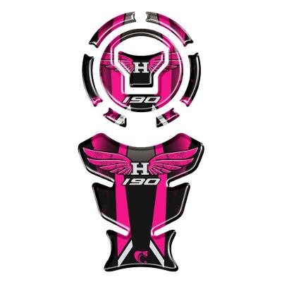 Kit Protetor De Tanque Adesivo Moto Honda Xre 190cc 2025-26 Rosa Rosa