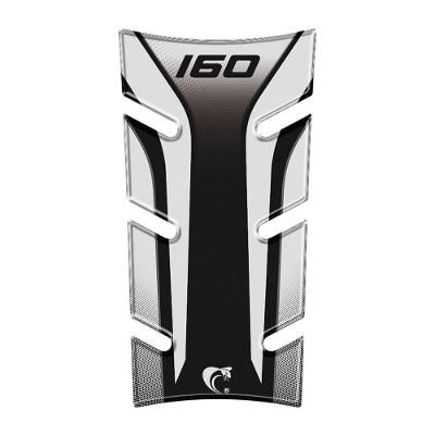 Adesivo Resinado Protetor Tanque Moto Honda Cg Titan 160 Ano 2025 Preto Preto