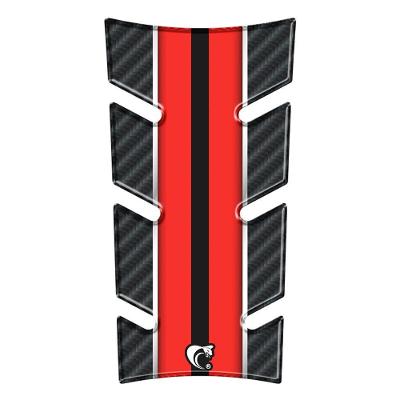 Adesivo Resinado Protetor Tanque Moto Honda Cg Titan 160 Ano 2025 Vermelho Carbono