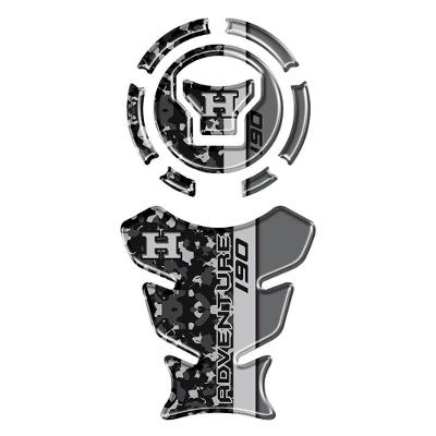 Kit Protetor De Tanque Adesivo Moto Honda Xre 190cc 2025-26 Cinza Cinza