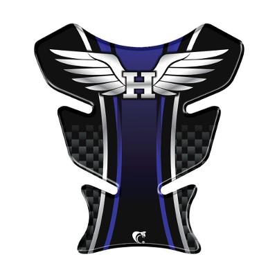 Adesivo Protetor De Tanque Moto Honda Asa Azul Azul