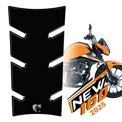 Adesivo Resinado Protetor Tanque Moto Honda Cg Titan 160 Ano 2025 Preto Preto