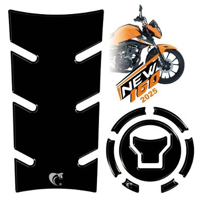 Kit Adesivo Protetor Tanque E Bocal Moto Honda Cg Titan 160 Ano 2025 Preto Preto