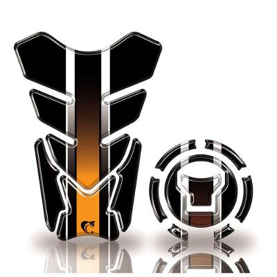 Adesivo Resinado Protetor Tanque E Bocal Moto Honda Acima 2018 Laranja Laranja