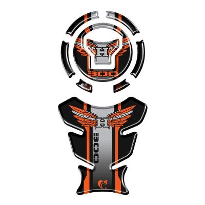 Kit Protetor De Tanque Adesivo Moto Honda Xre 300cc 2025-26 Laranja Laranja