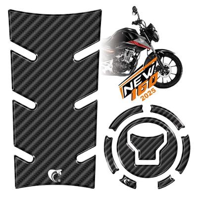Kit Adesivo Protetor Tanque E Bocal Moto Honda Cg Titan 160 Ano 2025 Carbono Carbono