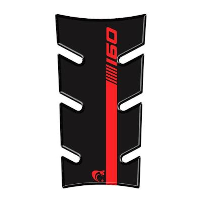 Adesivo Resinado Protetor Tanque Moto Honda Cg Titan 160 Ano 2025 Vermelho Vermelho