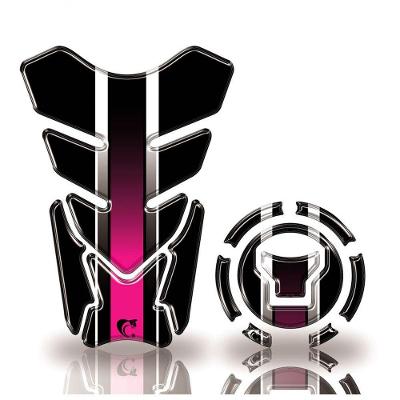 Adesivo Resinado Protetor Tanque E Bocal Moto Honda Acima 2018 Pink Pink