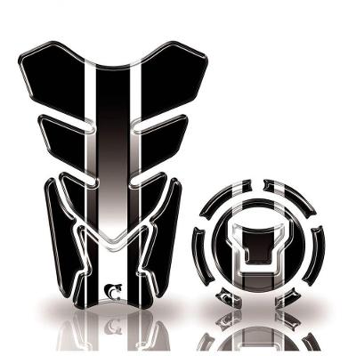 Adesivo Resinado Protetor Tanque E Bocal Moto Honda Acima 2018 Preto Preto