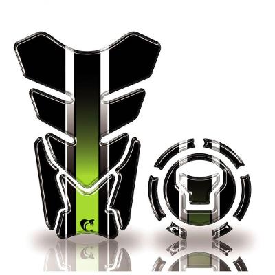 Adesivo Resinado Protetor Tanque E Bocal Moto Honda Acima 2018 Verde Verde