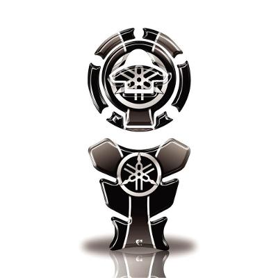 Adesivo Resinado Protetor Tanque E Bocal Moto Yamaha Acima 2016 Cinza