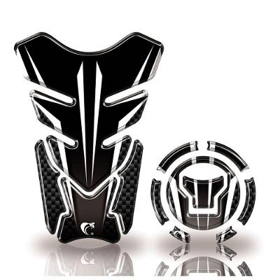 Adesivo Resinado Protetor Tanque E Bocal Moto Honda Acima 2018 Preto Preto