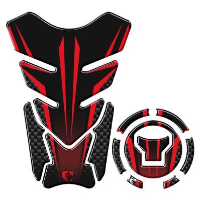 Adesivo Resinado Protetor Tanque E Bocal Moto Honda Acima 2018 Vermelho Vermelho