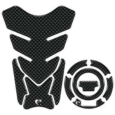 Kit Adesivo Protetor Tanque Bocal 3d Yamaha Factor 2025-26 Carbono Carbono