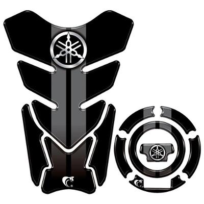 Kit Adesivo Protetor Tanque Bocal 3d Yamaha Factor 2025-26 Preto