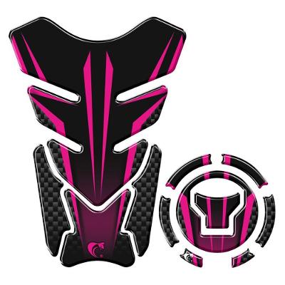 Adesivo Resinado Protetor Tanque E Bocal Moto Honda Acima 2018 Pink Pink
