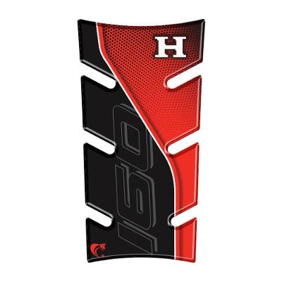 Adesivo Resinado Protetor Tanque Moto Honda Fan 160 Ano 2025 Vermelho Preto