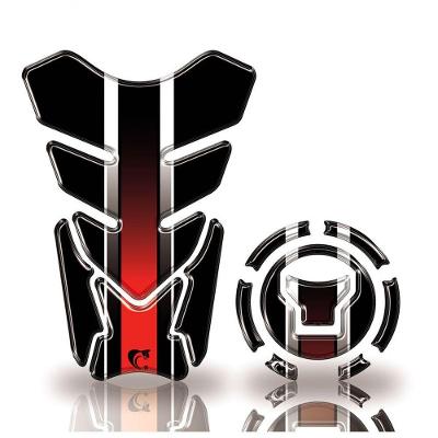 Adesivo Resinado Protetor Tanque E Bocal Moto Honda Acima 2018 Vermelho Vermelho