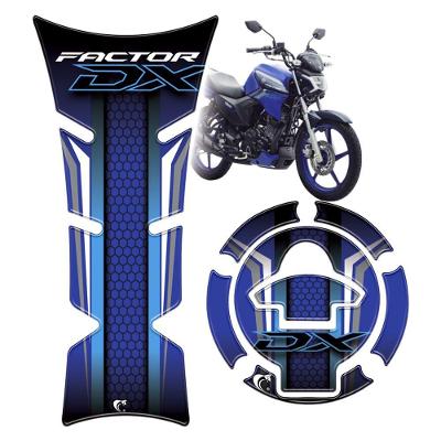 Adesivo Protetor De Tanque E Bocal Resinado Factor 150 Dx 2025 Azul Azul