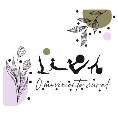 Adesivo Parede Pilates Movimento Cura Verde 2 A 3m² Verde Claro