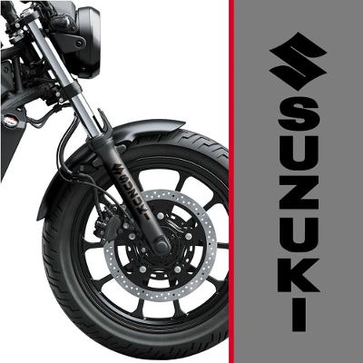 Adesivo Para Bengala De Moto Suzuki Preto Preto